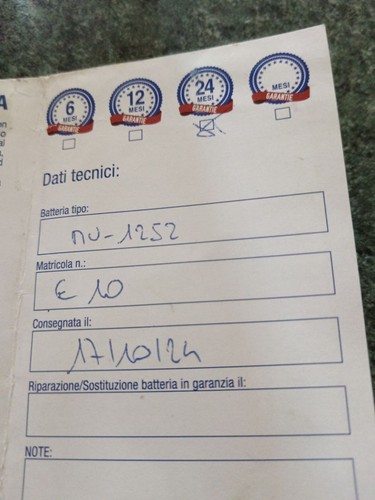 Batteria auto garanzia - auto,