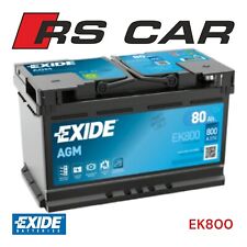 BATTERIA  AUTO EXIDE 80 AH 800